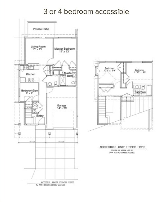 3 Bedroom Accessible Townhome